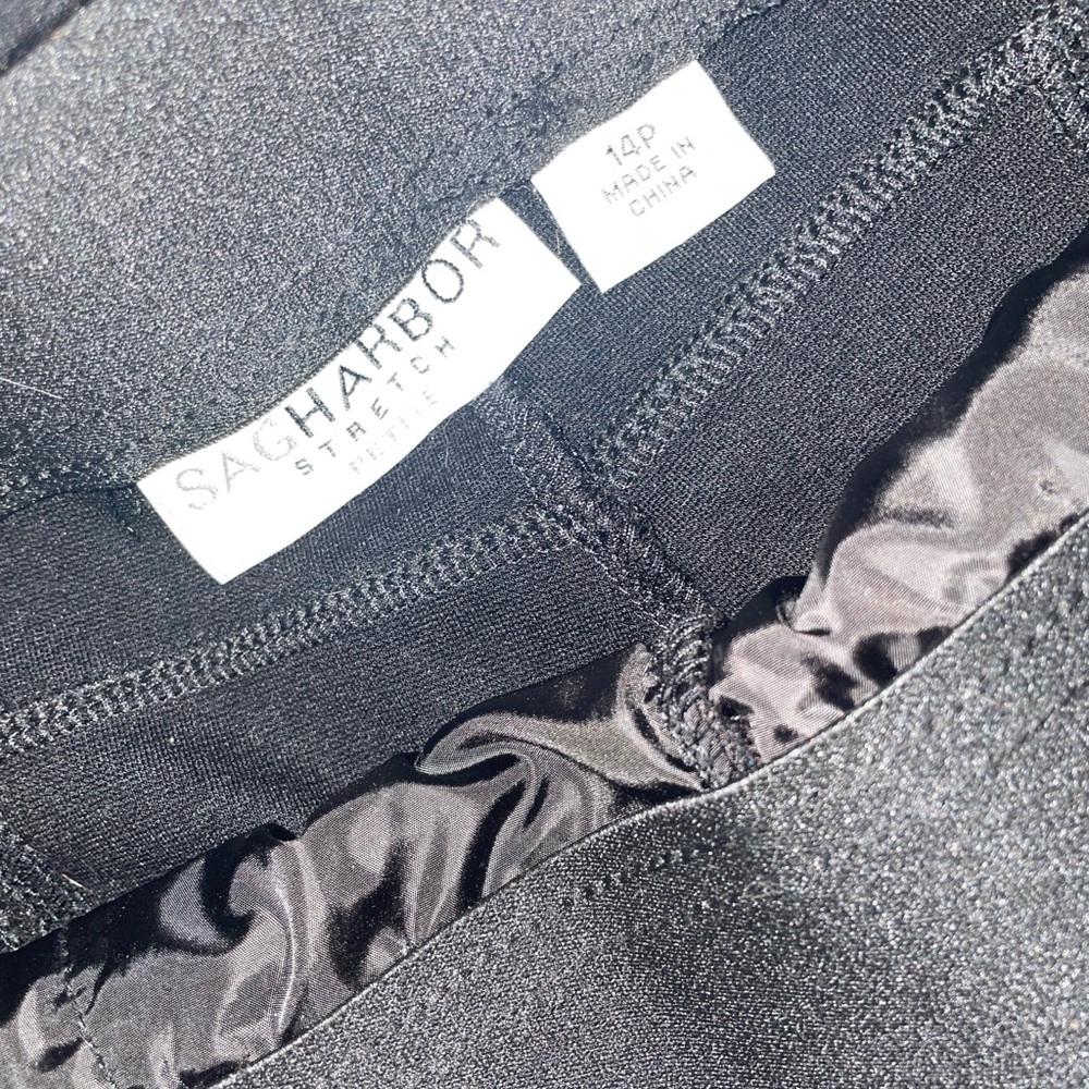 Sag Harbor Elegant Black Trousers - Picture 3 of 5